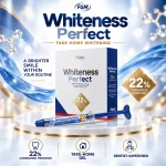 جعبه و سرنگ ژل FGM Whiteness Perfect ۲۲٪ با زمینه آبی و سفید